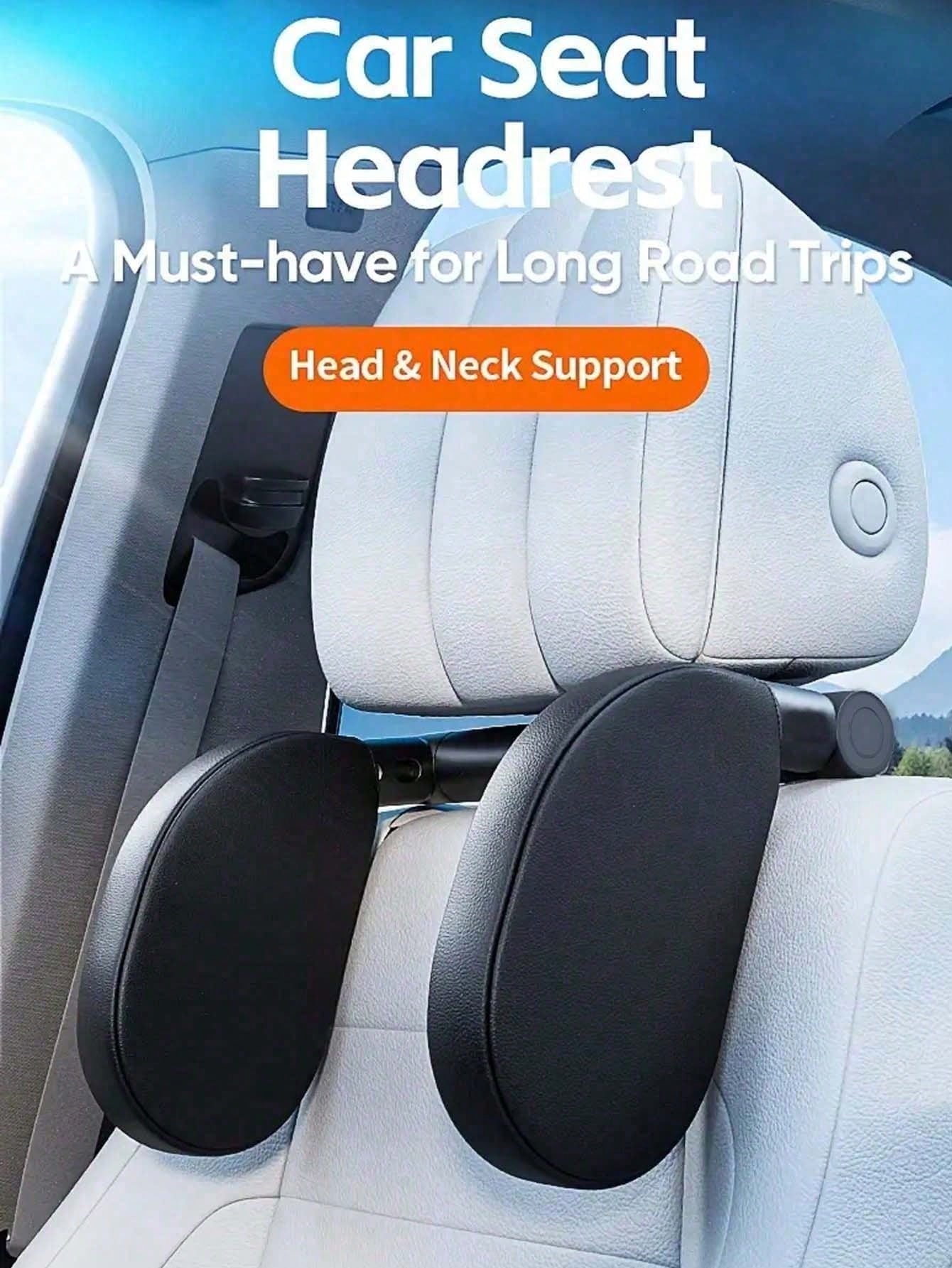 Car Travel Headrest Pillow, Adjustable Sleeping Headrest, Seat Head Support, U-Shaped Memory Foam Side Support Neck Pillow, Suitable For Various Vehicle Models, Ideal Choice For Road Trips, Car Access