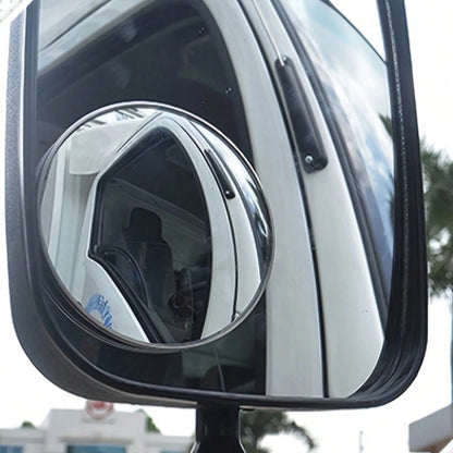 Car Truck Bus Blind Spot Mirror- Waterproof HD Convex Round Rearview Glass With Wide Angle, Universal Fit For Automotive Safety Accessories, Suitable For Cars, Motorcycles, And Trucks