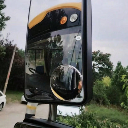 Car Truck Bus Blind Spot Mirror- Waterproof HD Convex Round Rearview Glass With Wide Angle, Universal Fit For Automotive Safety Accessories, Suitable For Cars, Motorcycles, And Trucks