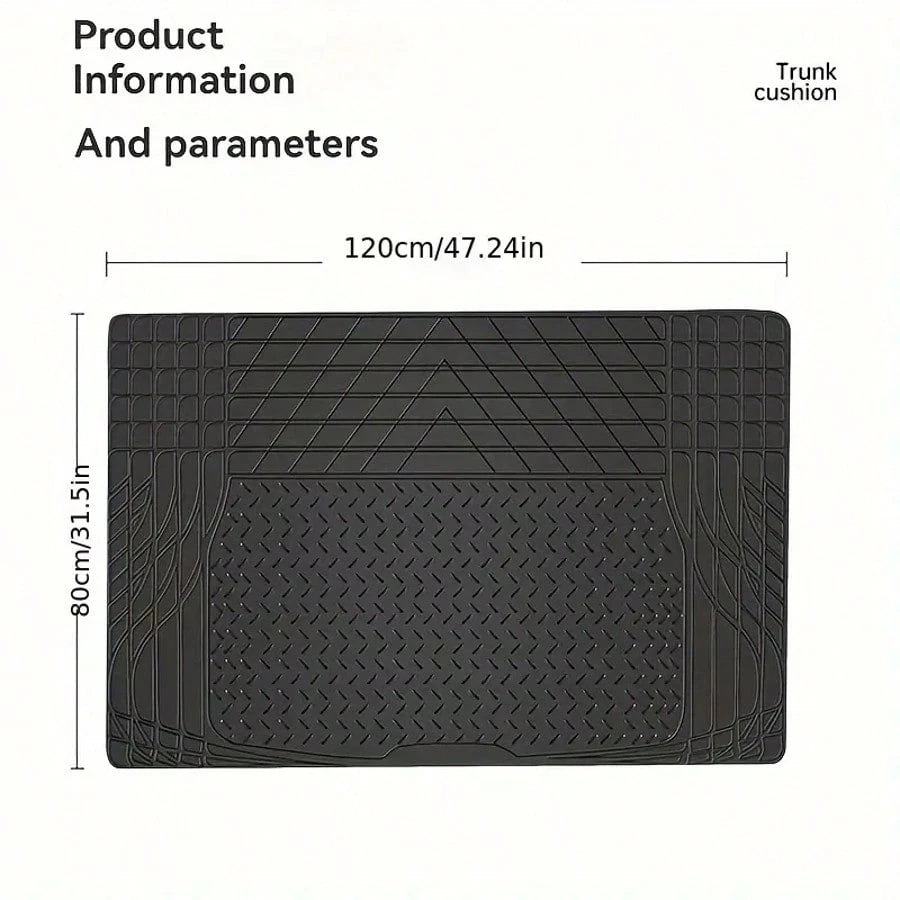 Car Trunk Mat PVC Waterproof And Cuttable Universal Mat Wear-Resistant And Waterproof Car Interior Mat Anti Slip Trunk Mat,Easy To Clean, Keep Clean, Essential Tools And Decorations For Cars