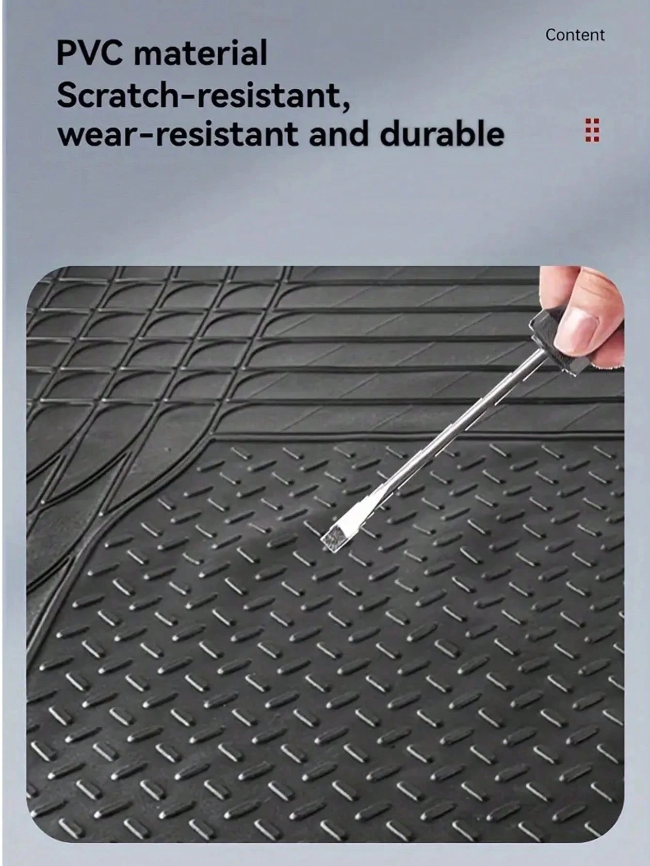 Car Trunk Mat PVC Waterproof And Cuttable Universal Mat Wear-Resistant And Waterproof Car Interior Mat Anti Slip Trunk Mat,Easy To Clean, Keep Clean, Essential Tools And Decorations For Cars