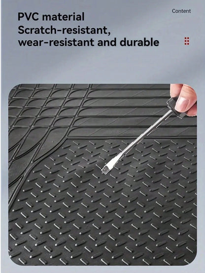 Car Trunk Mat PVC Waterproof And Cuttable Universal Mat Wear-Resistant And Waterproof Car Interior Mat Anti Slip Trunk Mat,Easy To Clean, Keep Clean, Essential Tools And Decorations For Cars