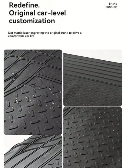 Car Trunk Mat PVC Waterproof And Cuttable Universal Mat Wear-Resistant And Waterproof Car Interior Mat Anti Slip Trunk Mat,Easy To Clean, Keep Clean, Essential Tools And Decorations For Cars