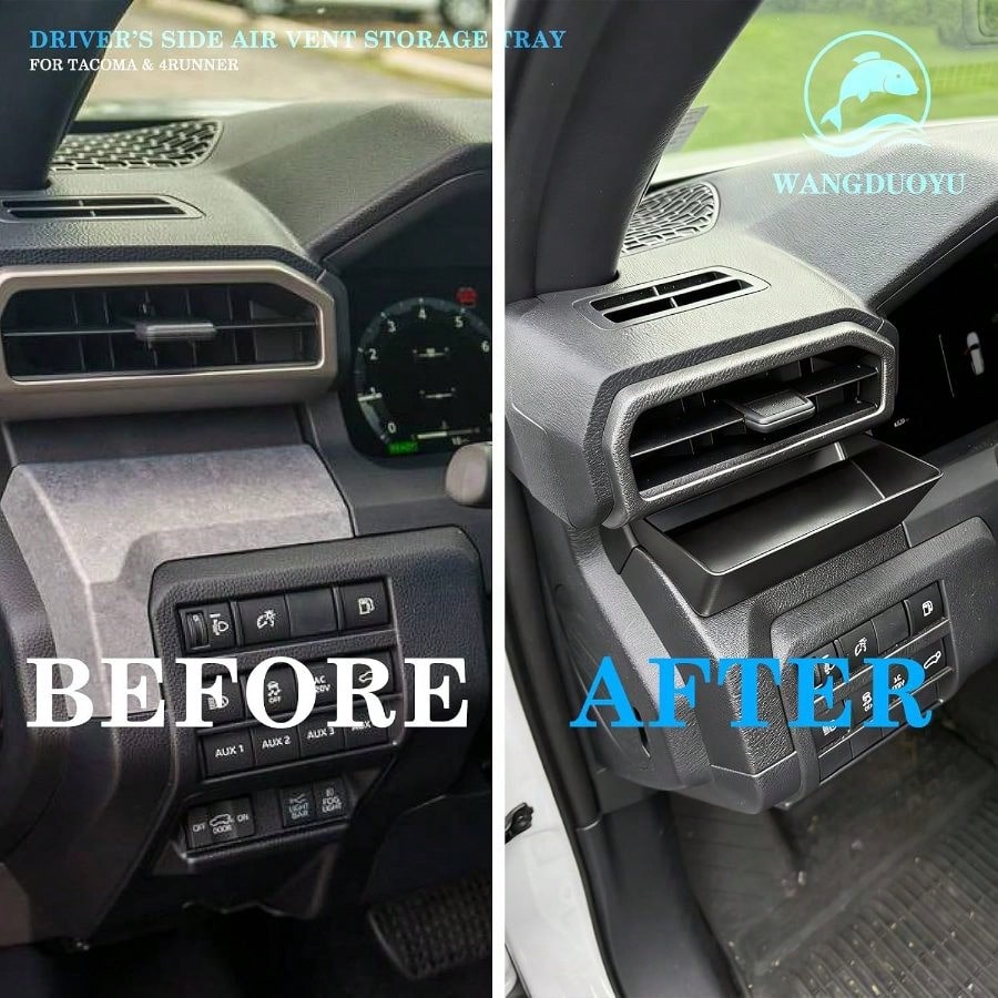 Car Vent Storage Tray 2024 2025 2026 Tacoma And 2025 2026 4Runner Driver Side, Storage Organizer Box Accessories
