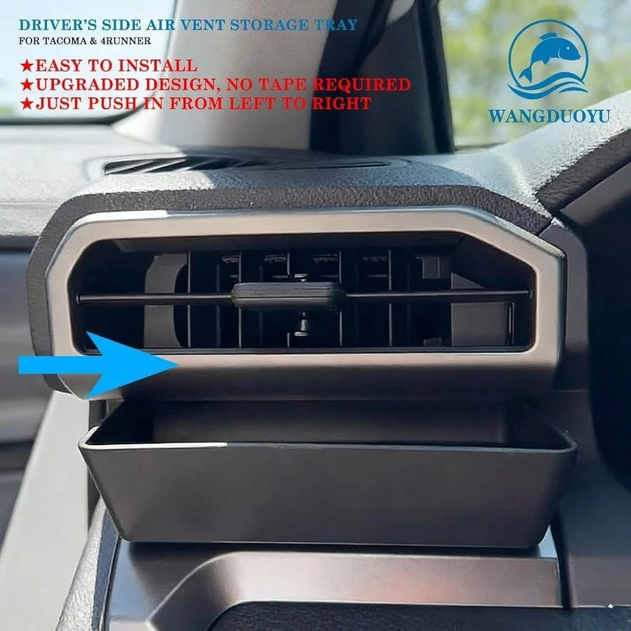 Car Vent Storage Tray 2024 2025 2026 Tacoma And 2025 2026 4Runner Driver Side, Storage Organizer Box Accessories