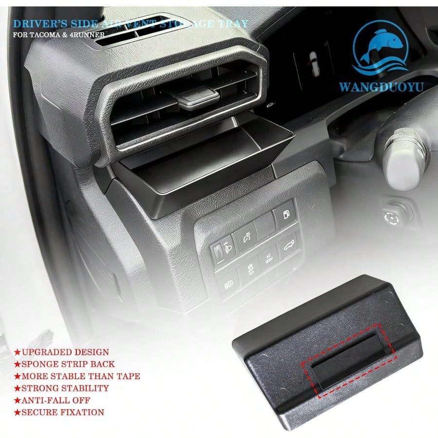 Car Vent Storage Tray 2024 2025 2026 Tacoma And 2025 2026 4Runner Driver Side, Storage Organizer Box Accessories