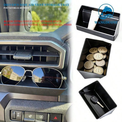 Car Vent Storage Tray 2024 2025 2026 Tacoma And 2025 2026 4Runner Driver Side, Storage Organizer Box Accessories