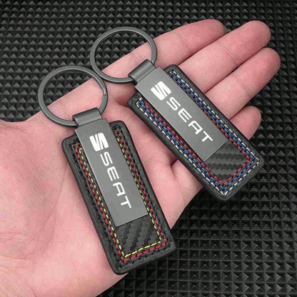 Carbon Fiber Car Key Ring Keychain Pendant Gift, Suitable For Seat FR Leon Ibiza Altea Exe 5f Mk2 Mk3 TARRACO, Interior Accessory