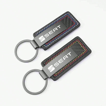 Carbon Fiber Car Key Ring Keychain Pendant Gift, Suitable For Seat FR Leon Ibiza Altea Exe 5f Mk2 Mk3 TARRACO, Interior Accessory