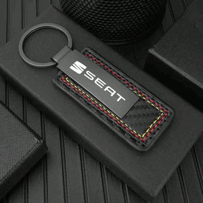 Carbon Fiber Car Key Ring Keychain Pendant Gift, Suitable For Seat FR Leon Ibiza Altea Exe 5f Mk2 Mk3 TARRACO, Interior Accessory