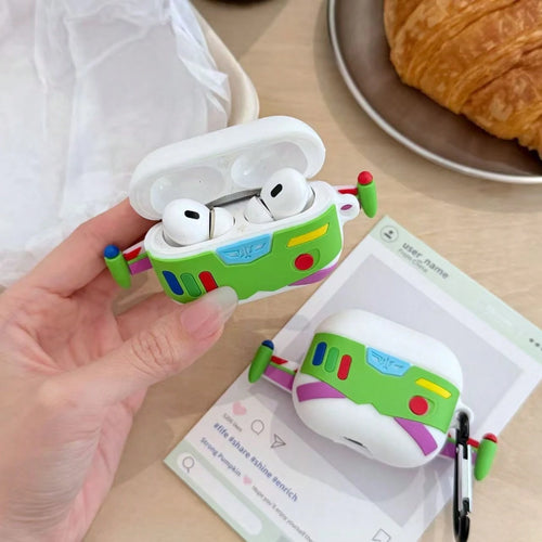Cartoon Aircraft Portable Earphone Case For Daily Use