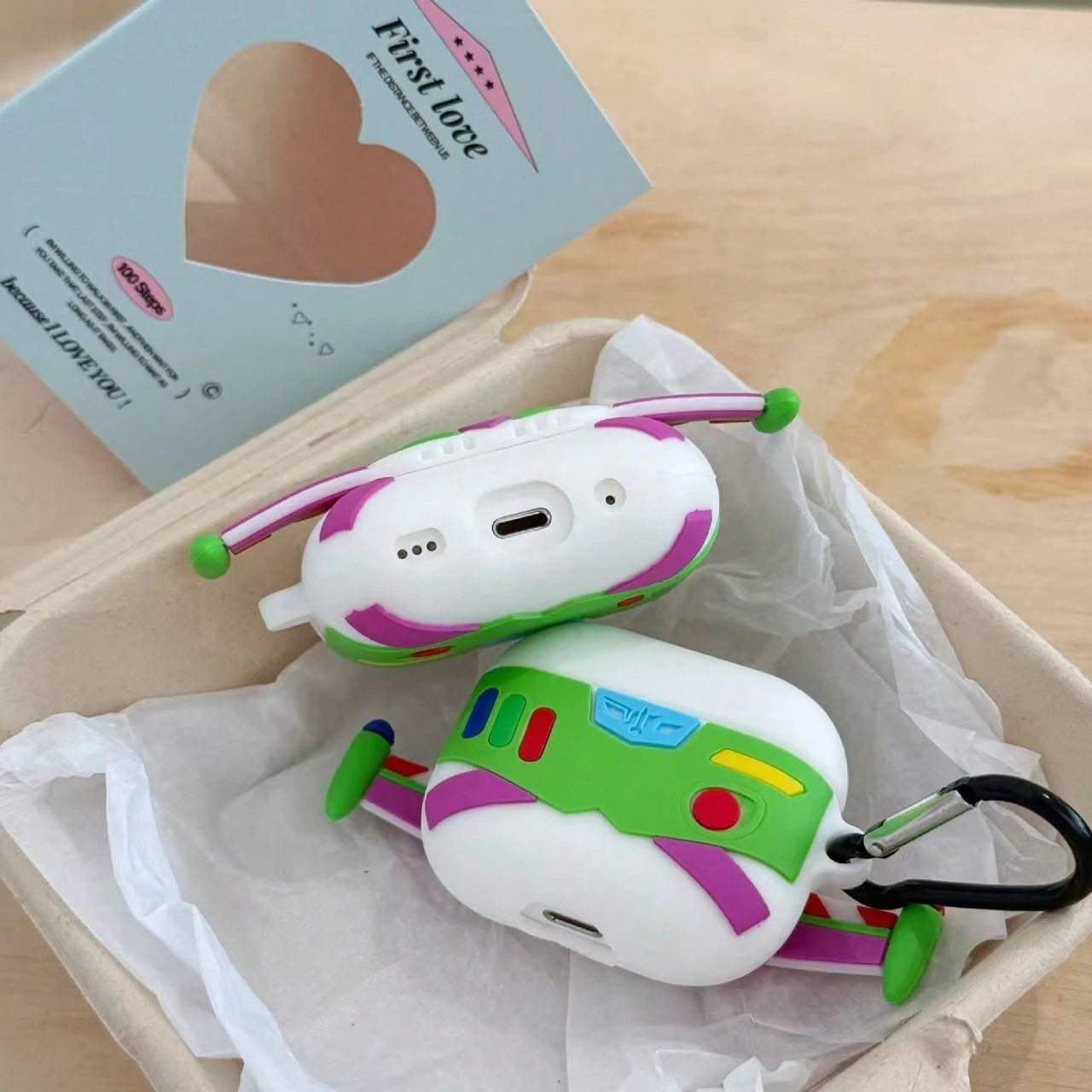 Cartoon Aircraft Portable Earphone Case For Daily Use