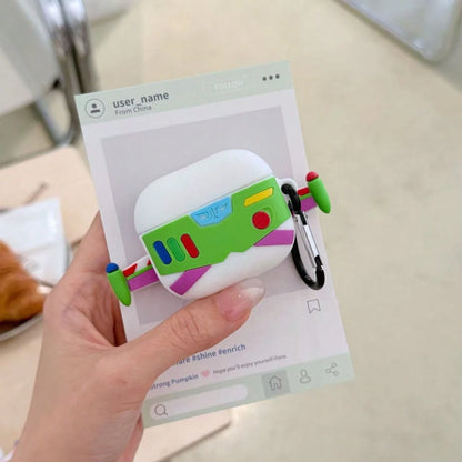 Cartoon Aircraft Portable Earphone Case For Daily Use