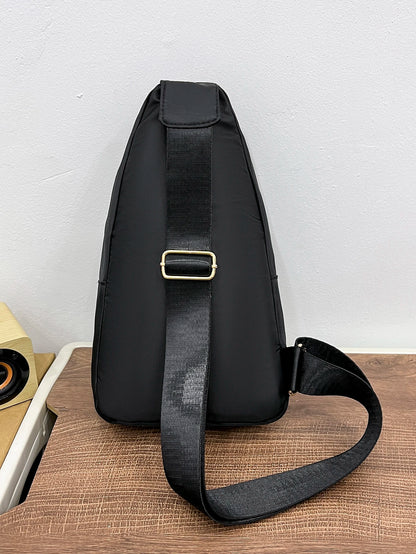 Casual Chest Bag, Simple Style, Convenient For Fitness, Outdoor Travel, Shoulder & Crossbody Bag Portable, Single Business Casual Work, Business, Commute, Outdoors, Travel For Teenagers, For Women, Fo