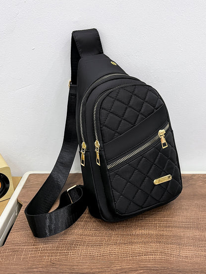 Casual Chest Bag, Simple Style, Convenient For Fitness, Outdoor Travel, Shoulder & Crossbody Bag Portable, Single Business Casual Work, Business, Commute, Outdoors, Travel For Teenagers, For Women, Fo