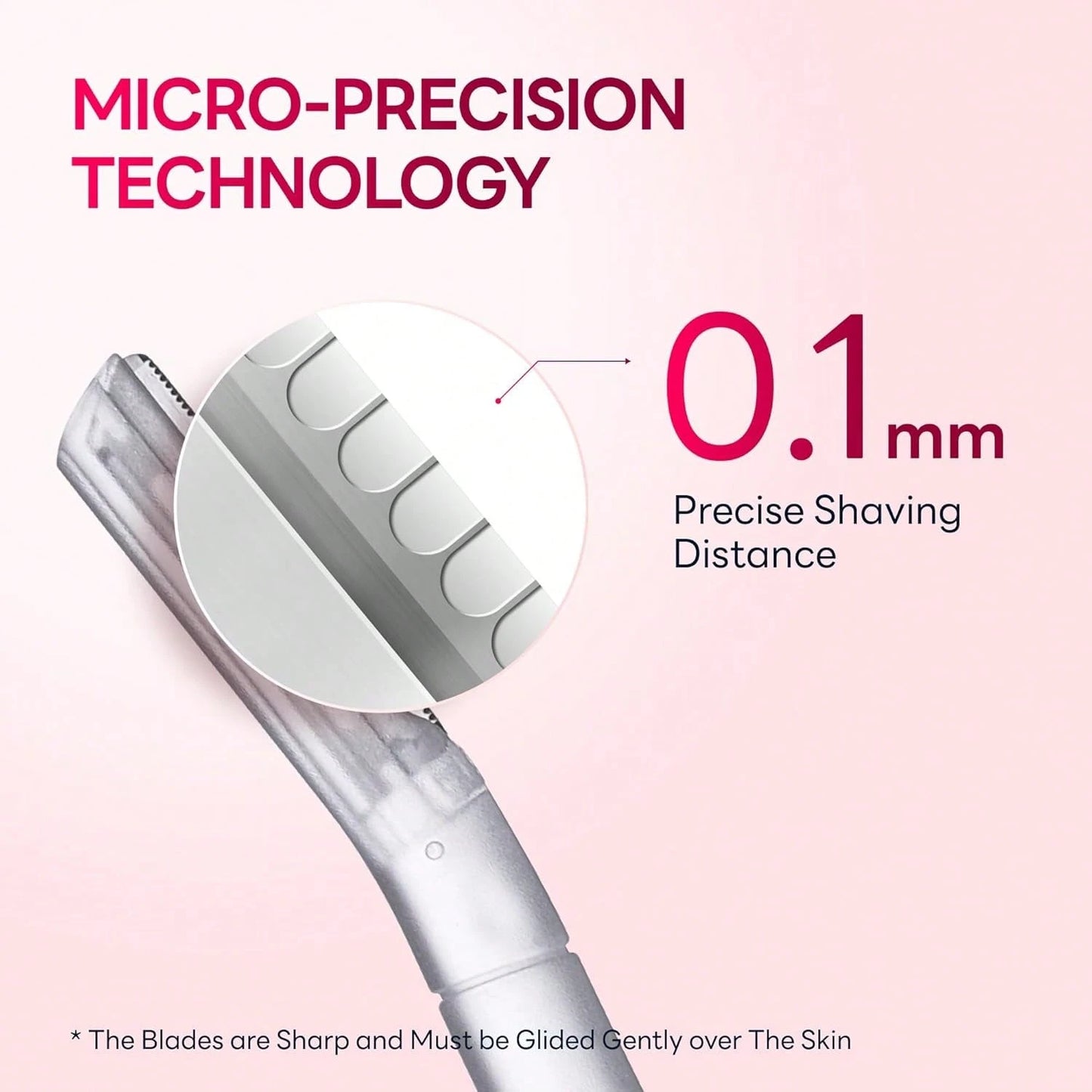 CAVEEM Dermaplane Razor For Women, Dermaplaning Tool- Face Razors For Women And Men, Eyebrow Trimmer And Facial Hair Removal Shaver, Gentle Exfoliation Blades Epilator For Men (3 Count)