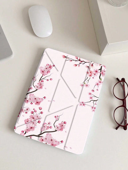 Cherry Blossom Pattern Tablet Protective Case, Compatible With IPad Air 8 (M4) 2026 (11-Inch/13-Inch), Air 11-Inch M3 (2025)/M2 (2024), Air 5th Gen (2022), (A16) 11-Inch 11th Gen (2025), Galaxy Tab An