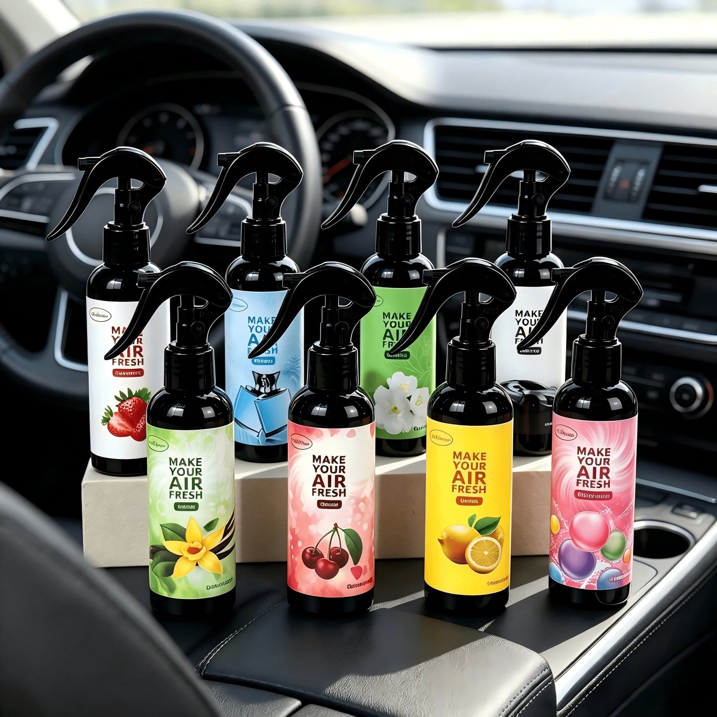 Cherry Scented Car Fragrance Bag, Long-Lasting Odor Removal, Cute Car Ornament, Suitable For Women, Car Interior Decor Sachet, Applicable For Closet, Bedroom, Gym Locker, Home Use, RV Camping Essentia