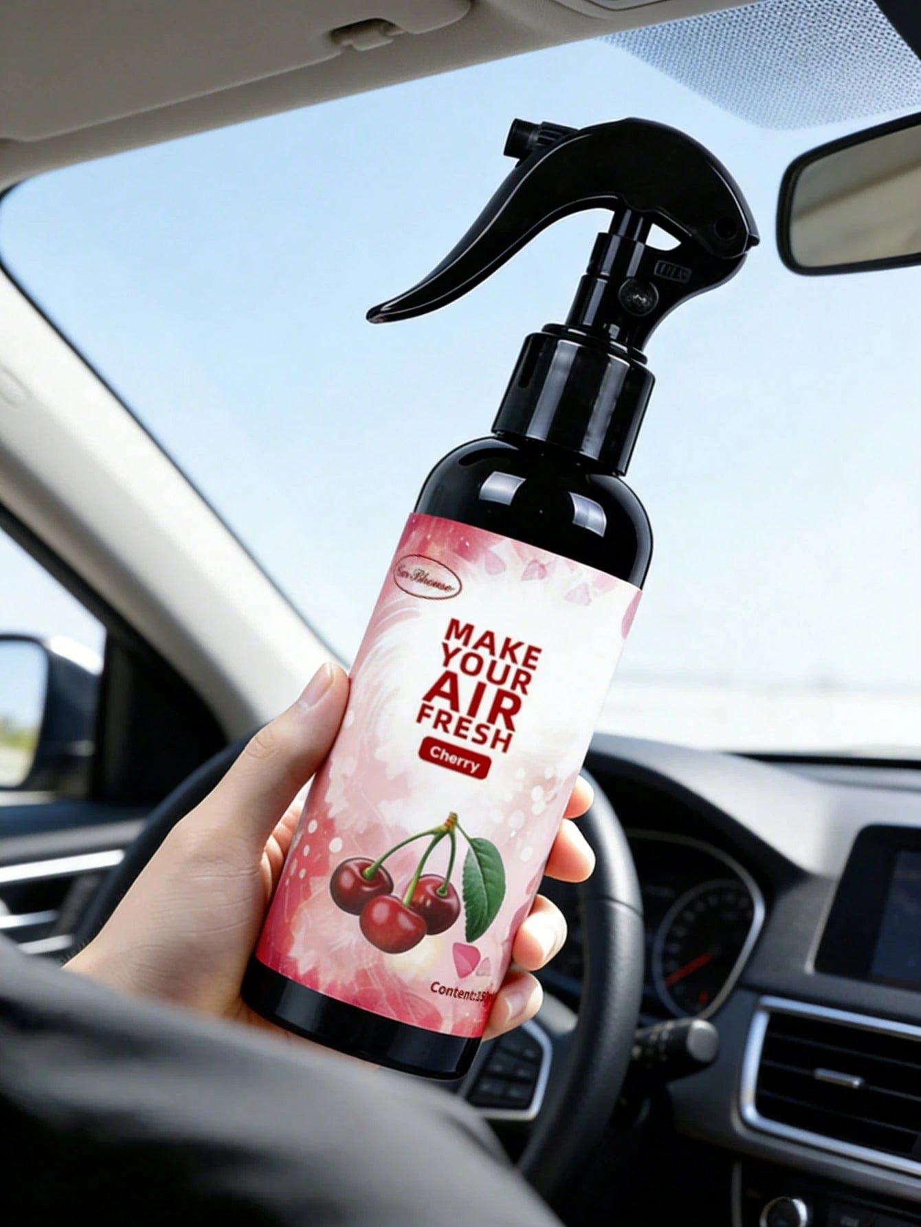 Cherry Scented Car Fragrance Bag, Long-Lasting Odor Removal, Cute Car Ornament, Suitable For Women, Car Interior Decor Sachet, Applicable For Closet, Bedroom, Gym Locker, Home Use, RV Camping Essentia