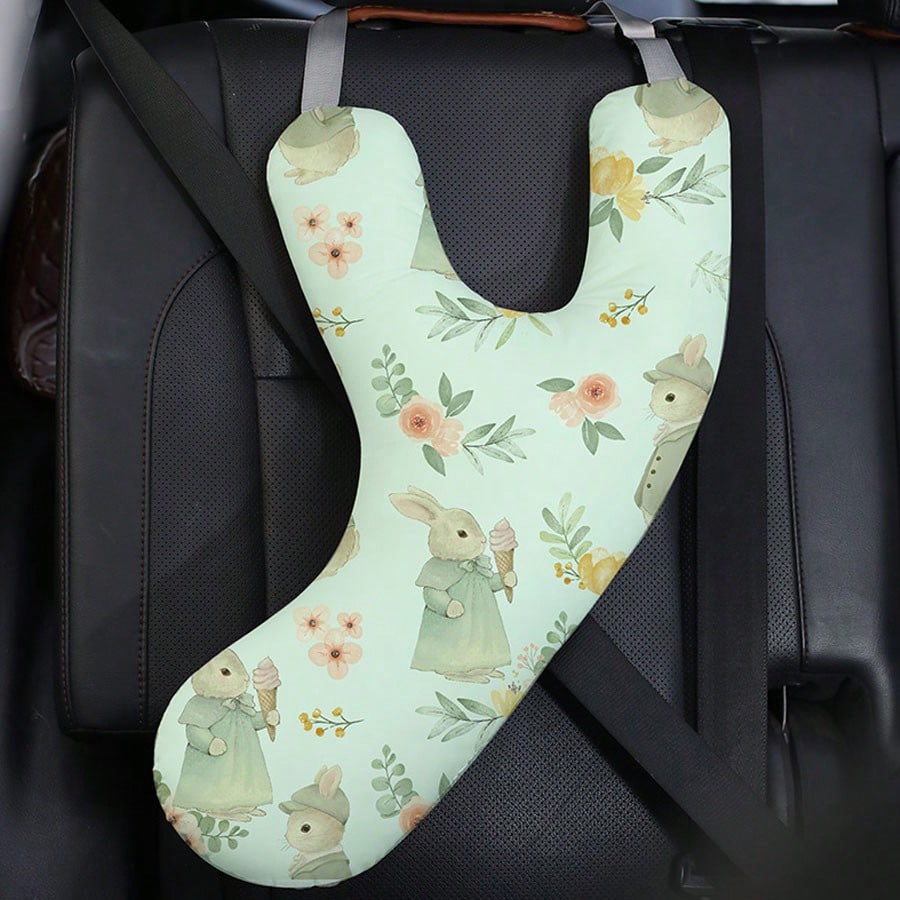 Children's Car Seat- Rear Seat Headrest- Long-Distance Travel Pillow- Rear Seat Headrest- Side Sleeping Neck Support Pillow