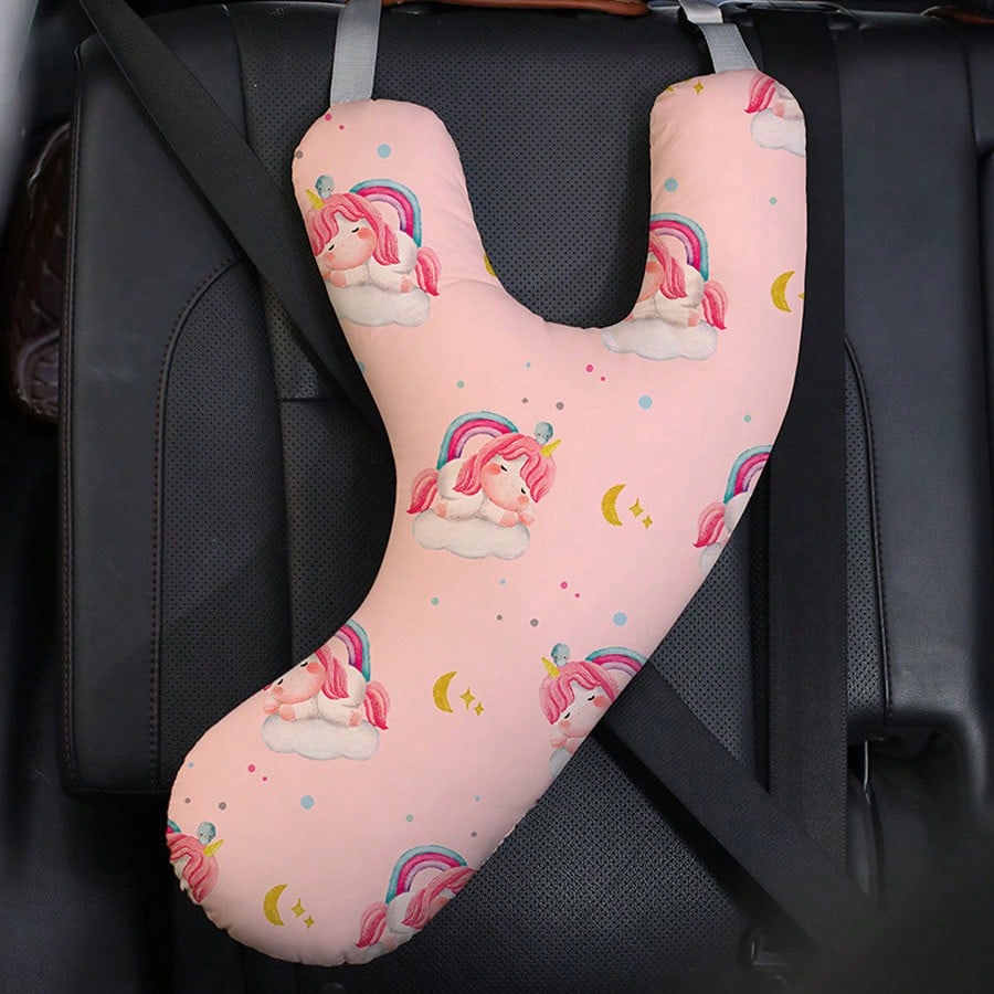 Children's Car Seat- Rear Seat Headrest- Long-Distance Travel Pillow- Rear Seat Headrest- Side Sleeping Neck Support Pillow