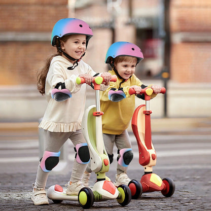 Children's Helmet Protection Set- Knee Pads, Elbow Pads And Wrist Guards, Suitable For Children Aged 2-5, Back To School
