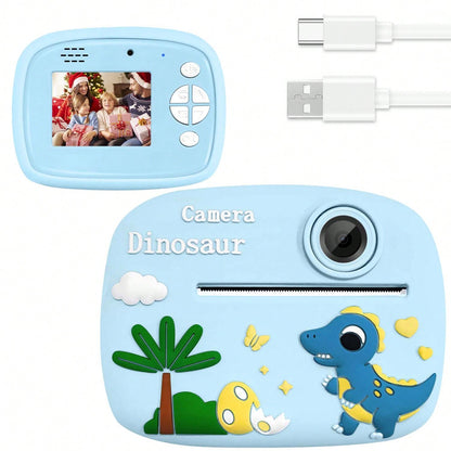 Children's Instant Printing Camera, Children's Digital Camera Puzzle Toy, Multifunctional Camera, 1300mAh Long-Lasting Battery, Durable,Suitable For Birthday Parties, Children's Day, Christmas And Oth