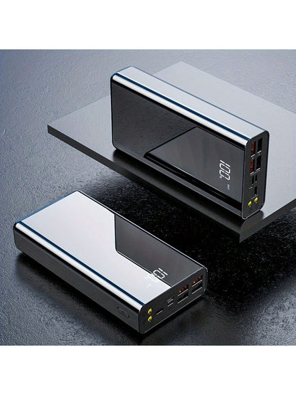 COKOAPE 50000/30000mAh Portable Power Bank, USB Mobile Phone Charger, With LED Power Display/Flashlight, Outdoor Emergency Power Reserve Battery Pack, Camping Lamp, Compatible With Iphone/Android Mobi
