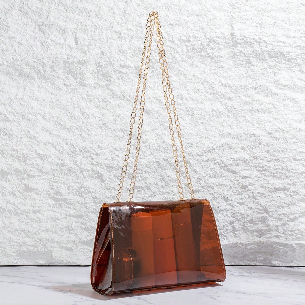 Concert Premium Transparent Underarm Bag, Lock Closure Small Square Bag, Commute Versatile Crossbody Bag, Minimalist Handheld Shoulder Bag, Makeup Bag