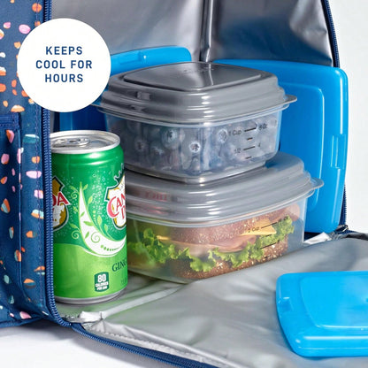 Cool Coolers By Fit + Fresh, 4 Pack Slim Ice Packs, Space Saving Reusable Ice Packs For Lunch Boxes Or Coolers