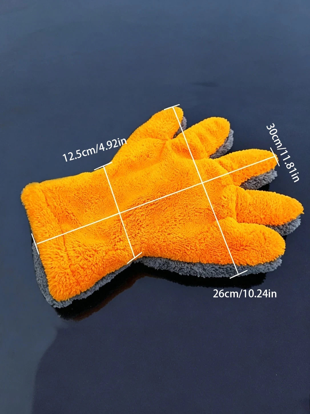 Coral Fleece Car Wash Mitt- Scratch-Free Microfiber, Reusable And Soft Absorbent Five-Finger Design, Suitable For Car Detailing, Dusting, Manual Cleaning Tool, Car Cleaning Accessories