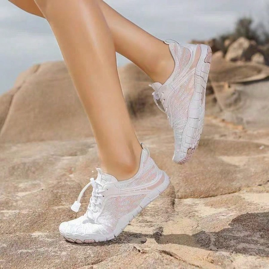 Couples Water Shoes Non-Slip Five Finger Shoes For Men Women Outdoor Beach Swim Shoes Quick Dry Aqua Sneakers For Surf Hiking Kayaking Trekking Climbing