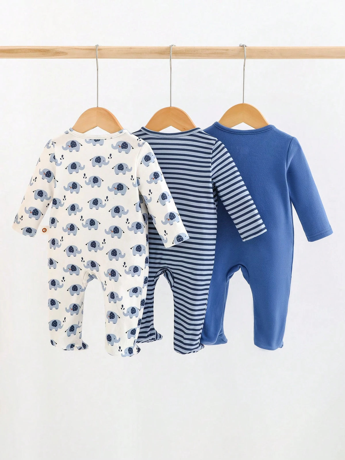 Cozy Pixies 3pcs Newborn Baby Girl Set: Cartoon Bear Print Knit Soft Round Neck Long Sleeve Bodysuit & Pants Graphic,Kids