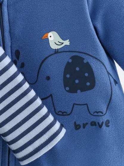 Cozy Pixies 3pcs Newborn Baby Girl Set: Cartoon Bear Print Knit Soft Round Neck Long Sleeve Bodysuit & Pants Graphic,Kids