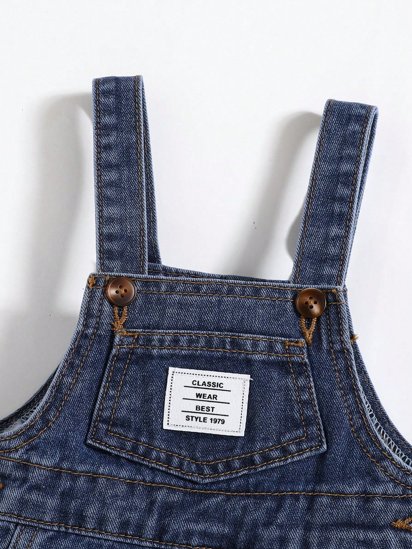 Cozy Pixies Baby Boys' Casual Patched Pocket Overalls Denim Jumpsuit With Multiple Pockets,Kids Back To School Clothes Outfits
