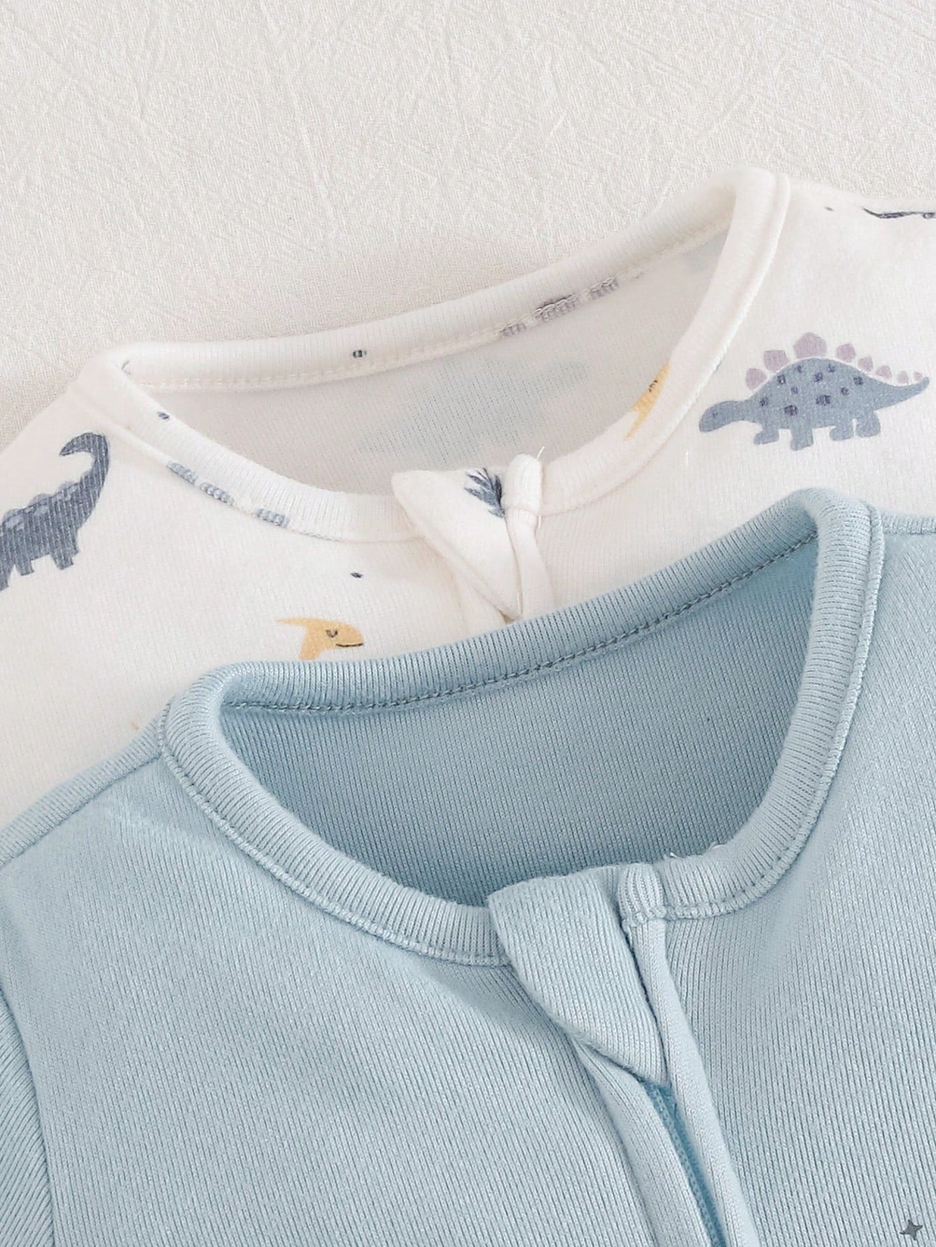 Cozy Pixies Newborn Baby Boy/Girl Cartoon Dinosaur Pattern Knitted Soft Round Neck Long Sleeve Romper & Pants 2-Piece Set