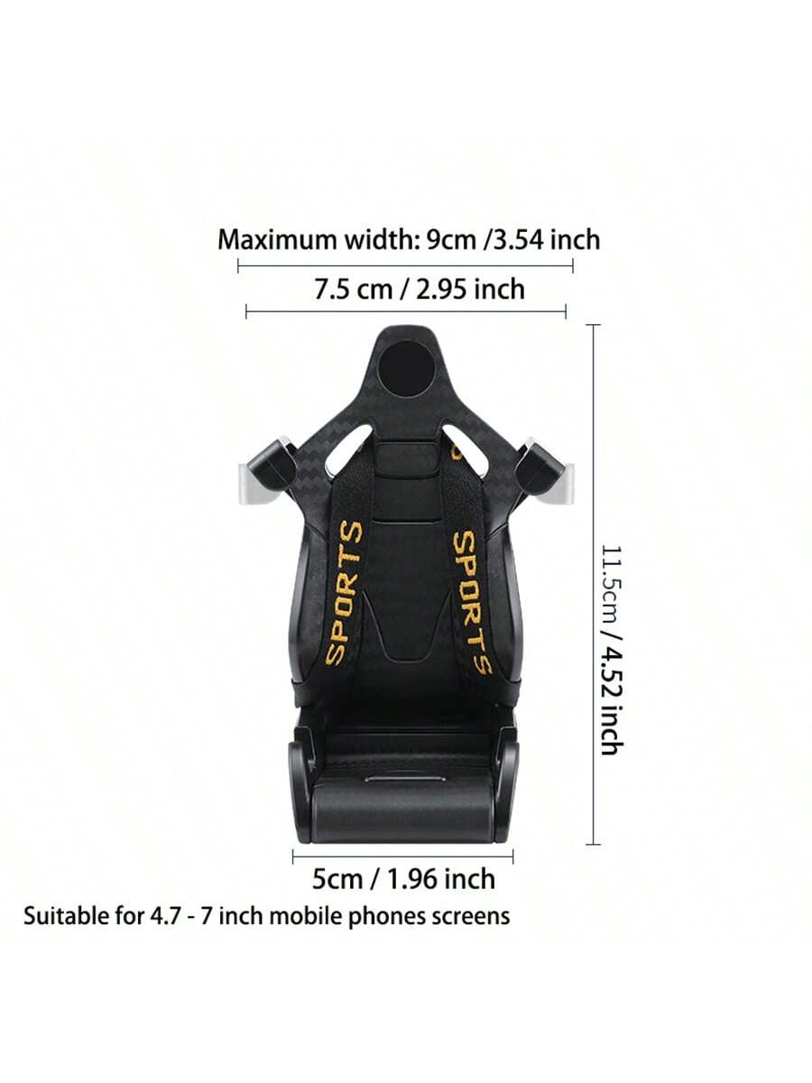 Creative Racing Seat Shape Car Mobile Phone Holder Mount, Universal Air Vent Car Phone Stand