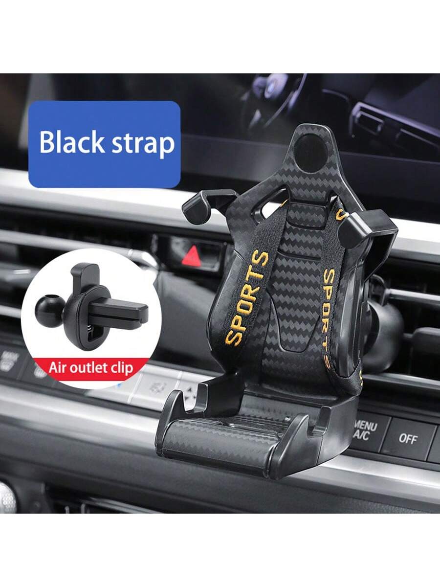 Creative Racing Seat Shape Car Mobile Phone Holder Mount, Universal Air Vent Car Phone Stand