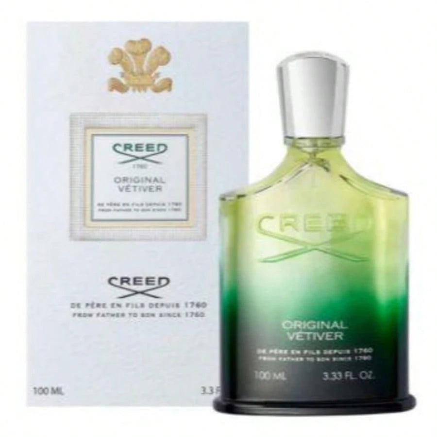 Creed Original Vetiver Eau De Parfum Silver Cap 100ml, Fresh Green Woody Luxury Unisex Cologne