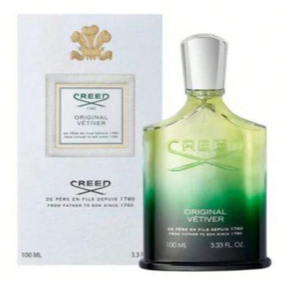 Creed Original Vetiver Eau De Parfum Silver Cap 100ml, Fresh Green Woody Luxury Unisex Cologne