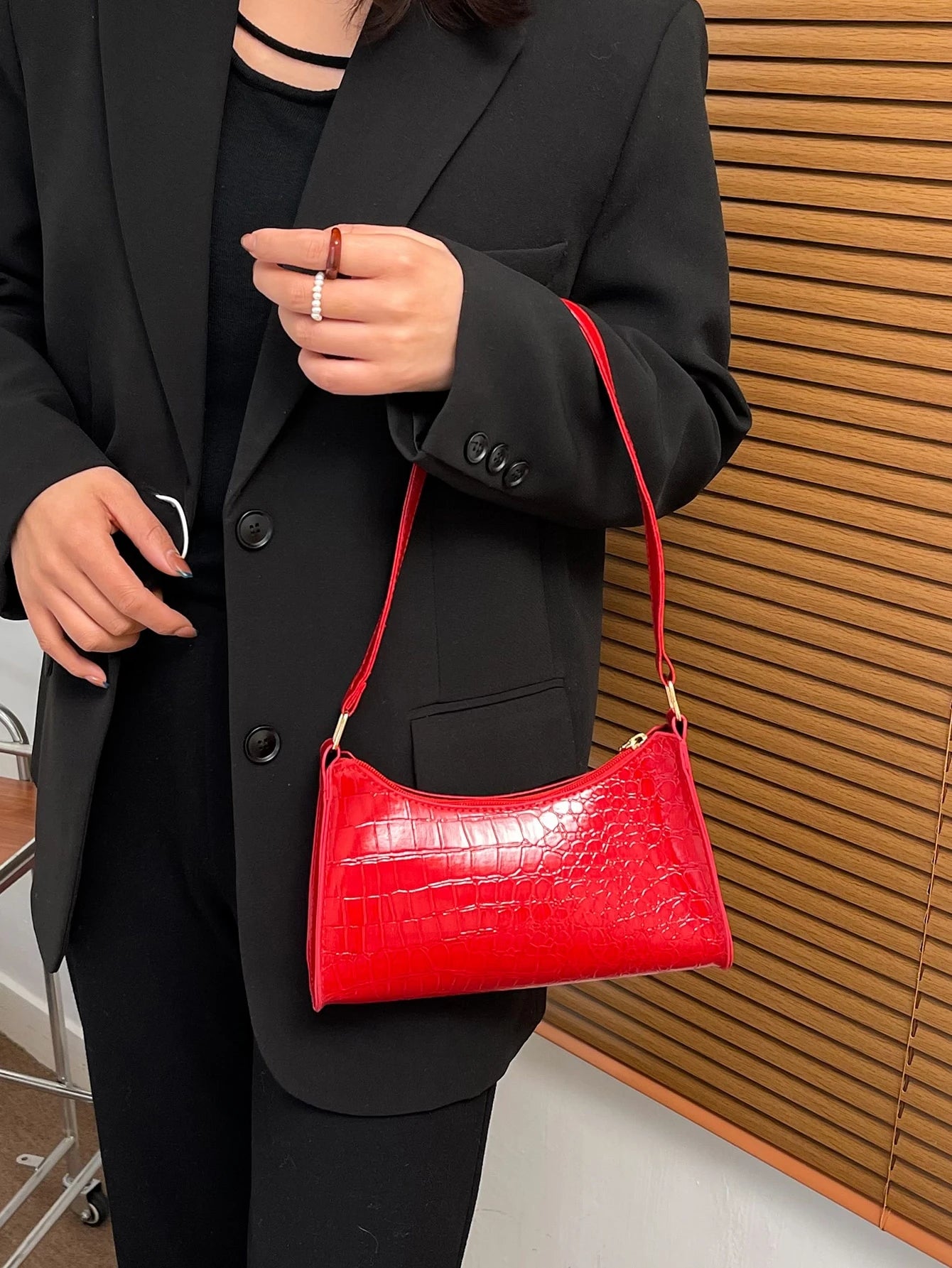 Crocodile Embossed Bag