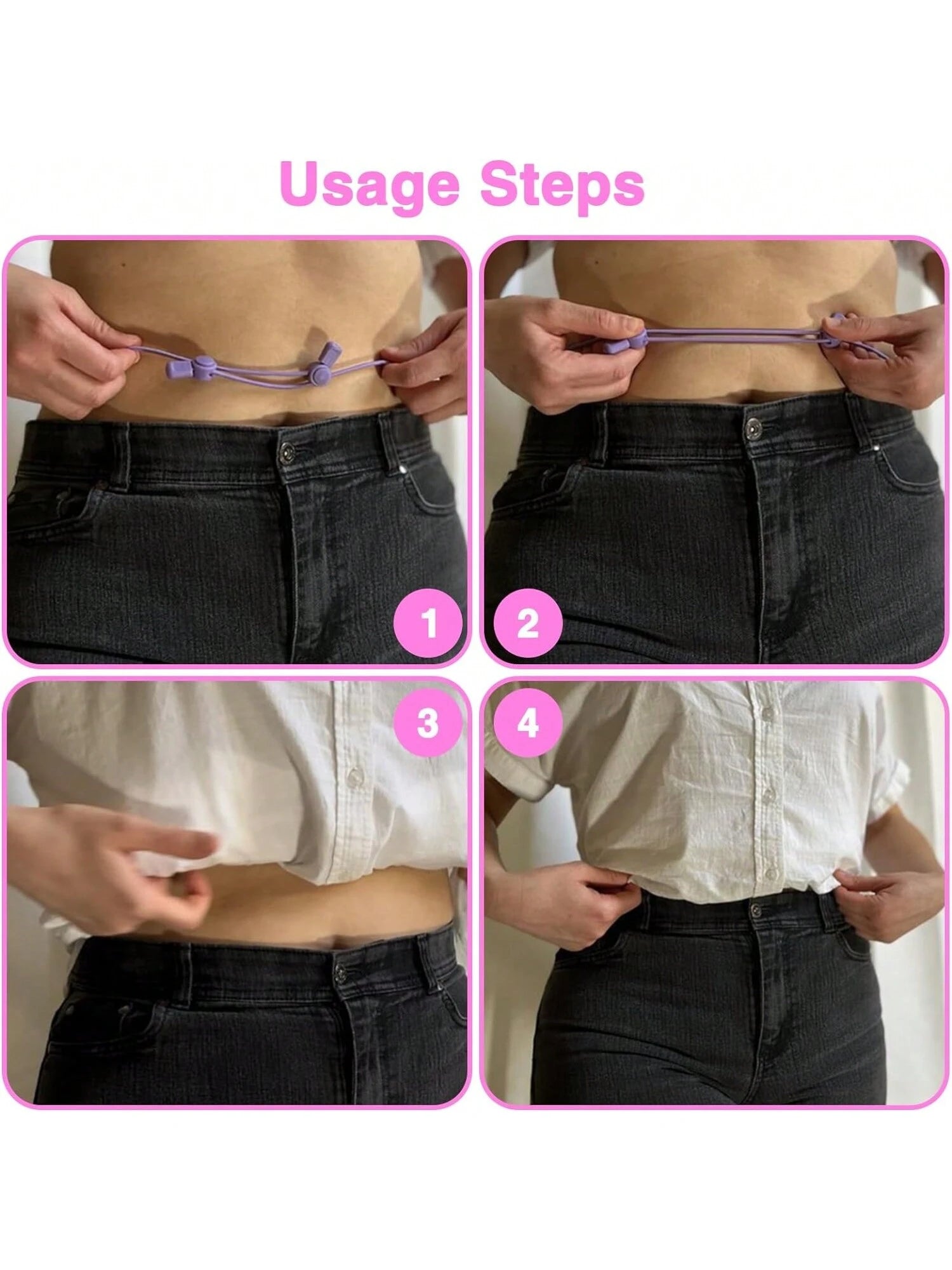 Crop Tuck Adjustable Band, Crop Tuck Tool For Sweater And Shirt, Belly Leaking Crop Tuck Band, The Elastic Band To Change The Style Of Your Tops(1pc)