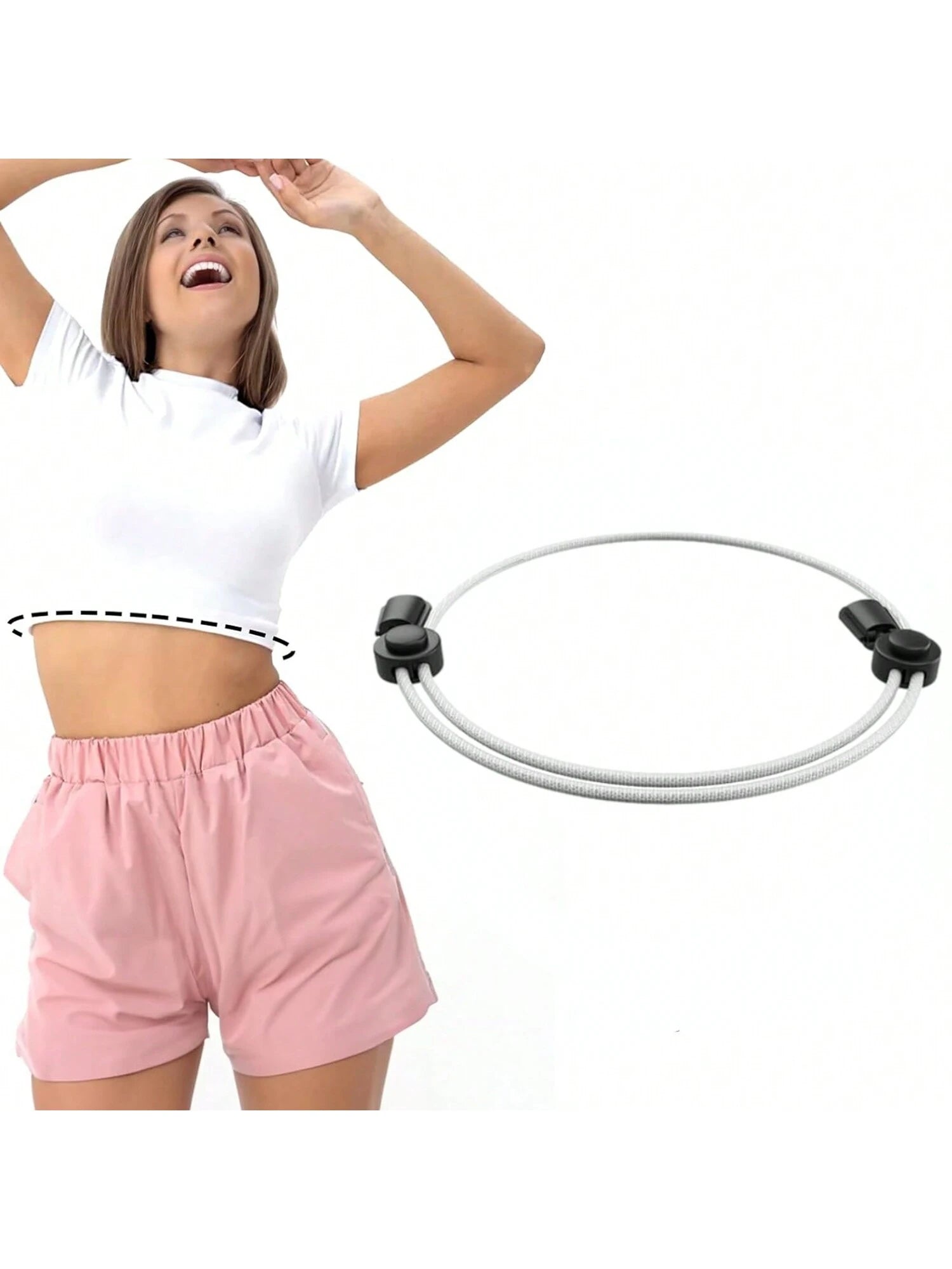 Crop Tuck Adjustable Band, Crop Tuck Tool For Sweater And Shirt, Belly Leaking Crop Tuck Band, The Elastic Band To Change The Style Of Your Tops(1pc)