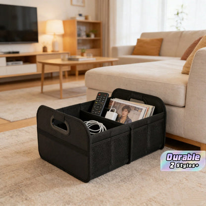 Cross-Border Best-Selling Trunk Organizer, Large-Capacity Car Trunk Storage, Foldable Tool Box-Wholesale Available