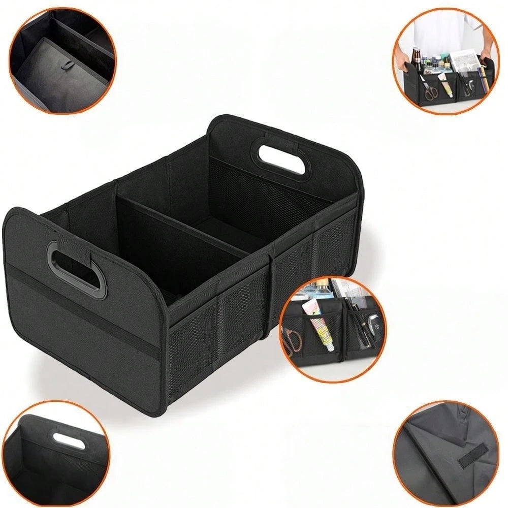 Cross-Border Best-Selling Trunk Organizer, Large-Capacity Car Trunk Storage, Foldable Tool Box-Wholesale Available