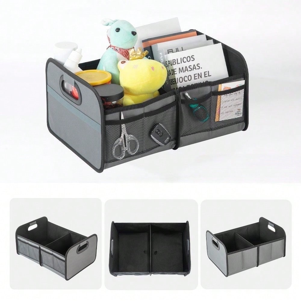 Cross-Border Best-Selling Trunk Organizer, Large-Capacity Car Trunk Storage, Foldable Tool Box-Wholesale Available