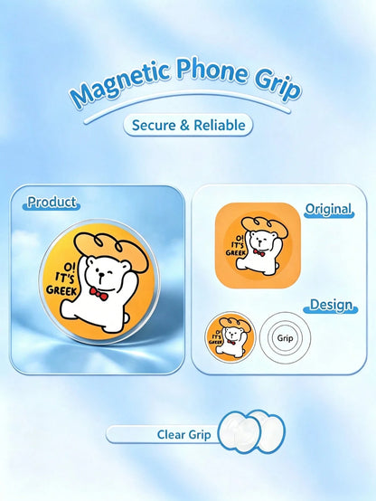 Custom Acrylic Phone Airbag Stand, DIY Photo Customized Back Sticker, Pet Star Cartoon Peripheral Customized Phone Support Bracket, 360° Rotating Telescopic Support Bracket, Fan Support Gift Couple Pe