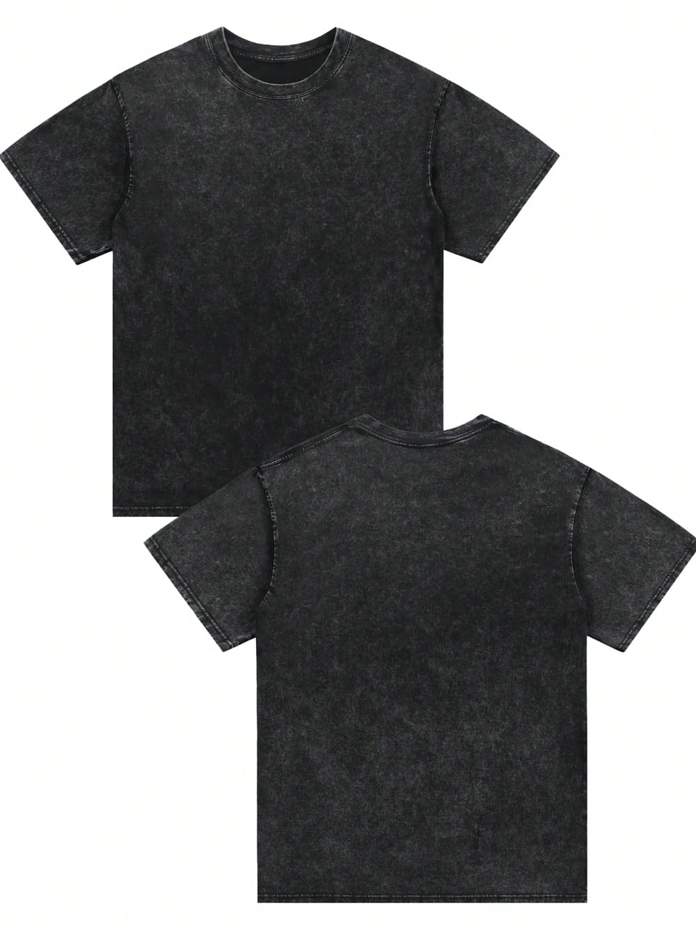 Custom-Made Washed And Distressed Men's T-Shirts, Including Custom Photos And Text, Personalized Commemorative T-Shirts, Angel Wing Prints, Heartwarming Commemorative Gifts, Loose-Fitting Casual Tops