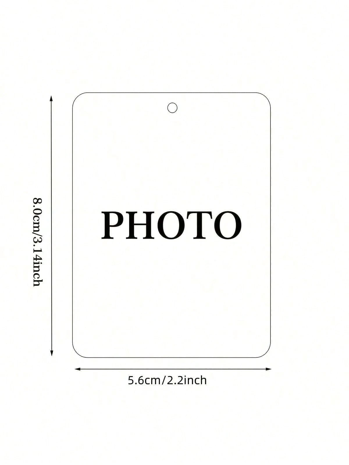 Customized 2D Flat Acrylic Car Hanging Ornament, Card Design Style, Customize Your Text And Photos, Can Embed Pet Photos Or Family Photos, Gift For Boyfriend, Gift For Husband, Gift For Couples, Anniv