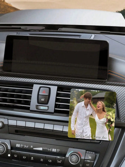 Customized Acrylic Car Sun Visor Clip, Personalized Photo Car Sun Visor Clip, Customized Car Decor, Customized Car Makeup Mirror Decor, Personalized Car Photo, DIY Customized Birthday Gift, Christmas